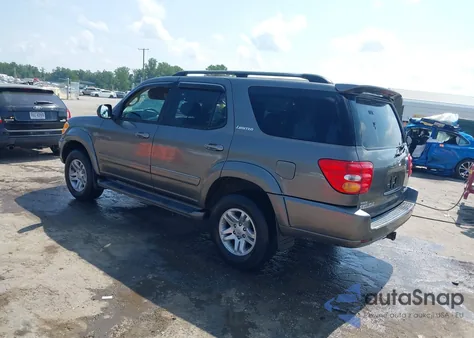 2004 Toyota Sequoia Limited V8 из США, поврежденный, VIN 5TDBT48A84S231767